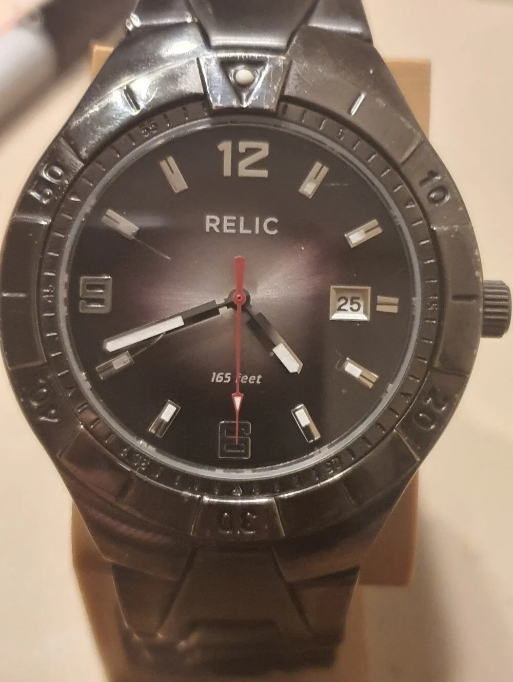 Relic ZR11811 Gunmetal Stainless Steel Men's Watch w/Date
